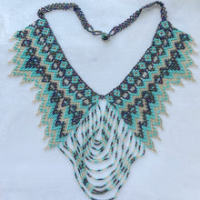 Load image into Gallery viewer, The Butterfly 🦋 Wings Huichol Necklace And Earring Set